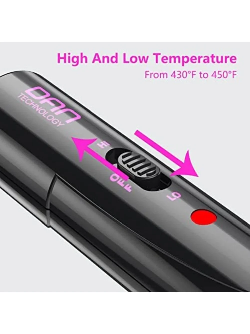 Dual Voltage Ceramic Hair Straightening Comb - 450°F Fast Heating for Wigs